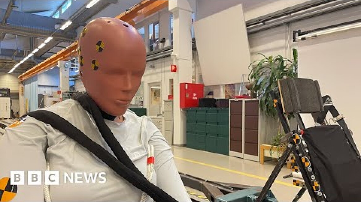 First crash test dummy designed to protect women – BBC News