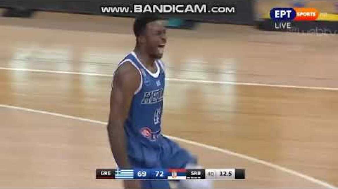 Το τρίποντο του Θανάση που έστειλε το Ελλάδα - Σερβία στην παράταση