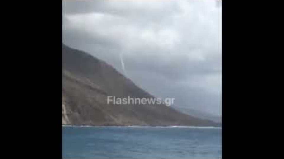 Ανεμοστρόβιλος στα Σφακια