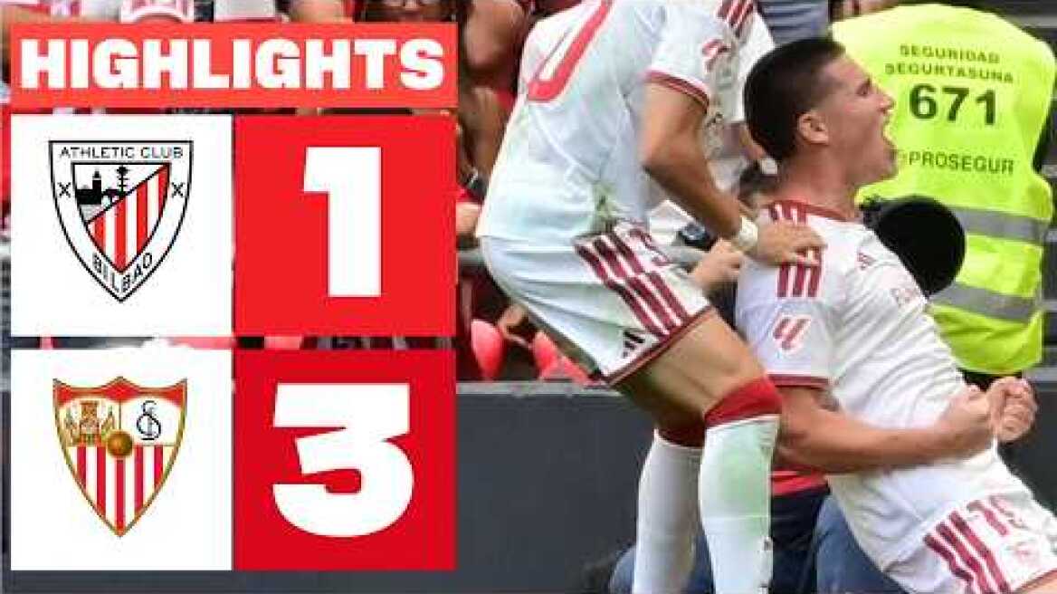ATHLETIC CLUB 1 - 3 SEVILLA FC | RESUMEN LALIGA EA SPORTS