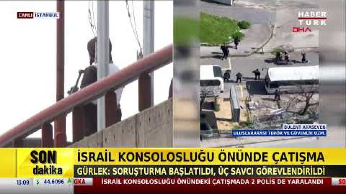 #CANLI - İsrail Başkonsolosluğu’nda silah sesleri