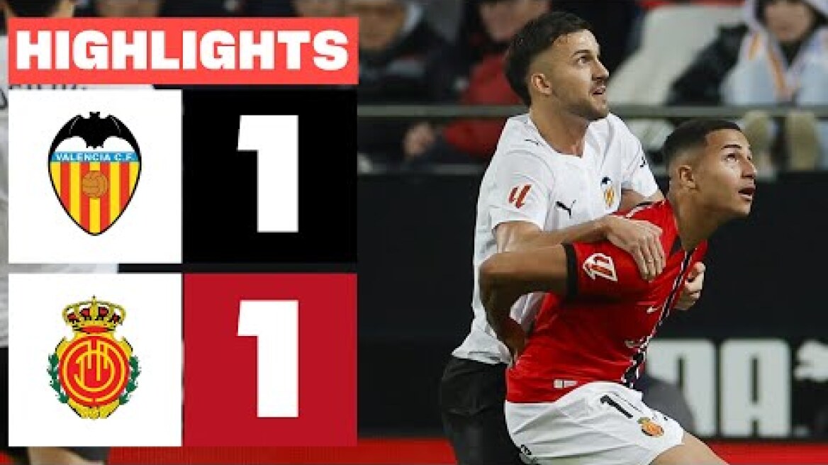 VALENCIA CF 1 - 1 RCD MALLORCA | RESUMEN LALIGA EA SPORTS
