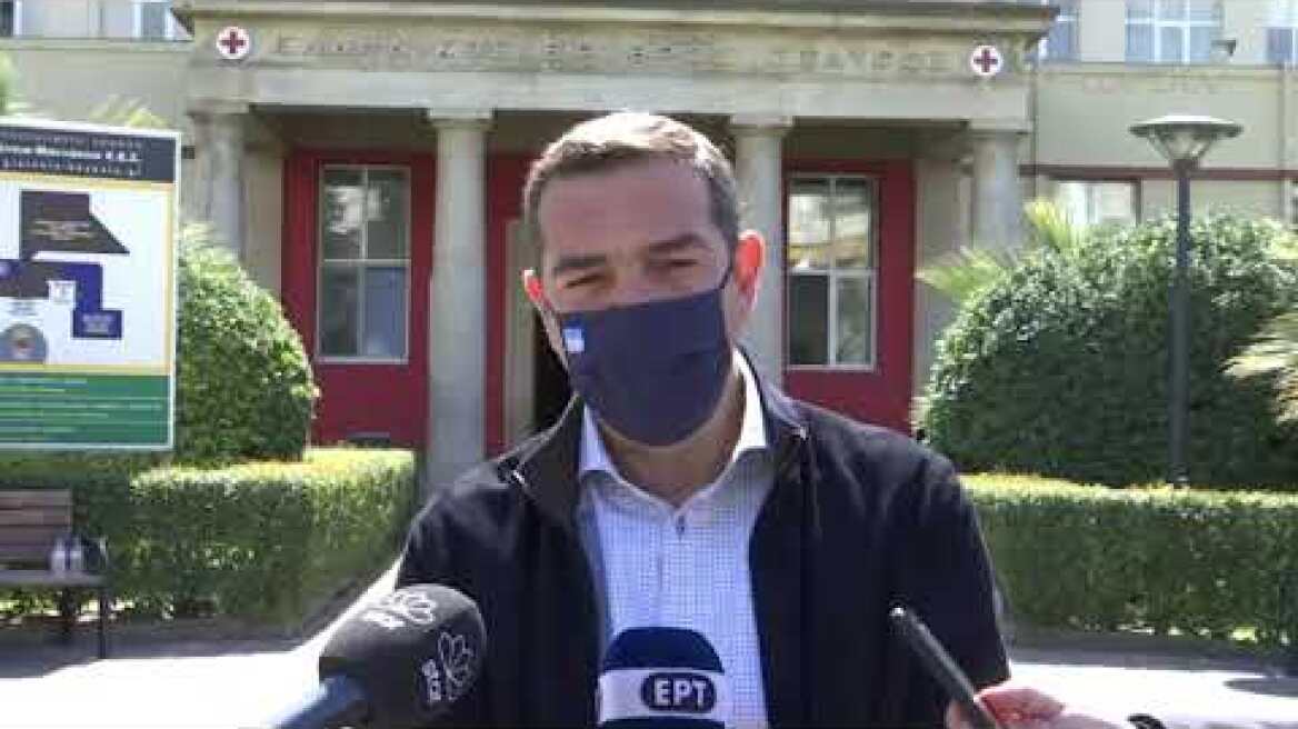 Δήλωση μετά την επίσκεψη στο Νοσοκομείο "Ερυθρός Σταυρός"