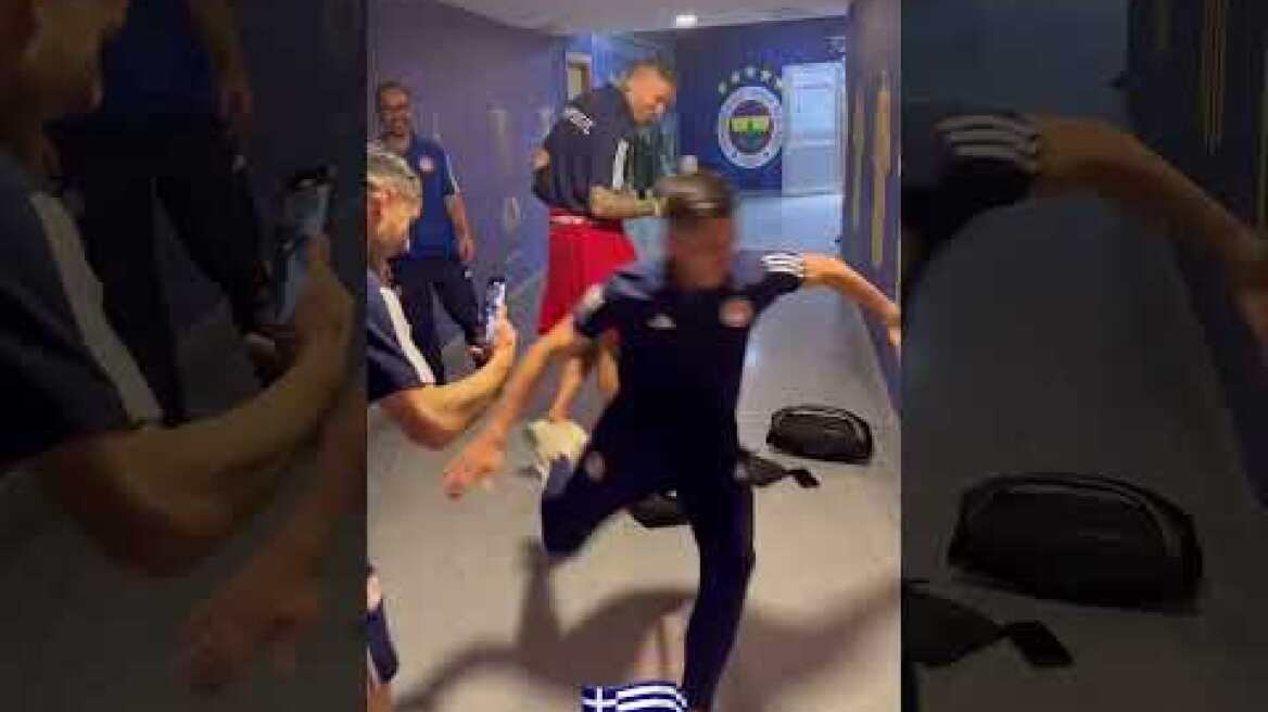 Το ζεϊμπέκικο του Αλεξανδρόπουλου μετά την πρόκριση επί της Φενέρμπαχτσε