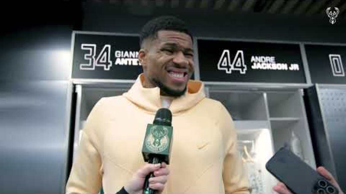 Giannis Antetokounmpo Postgame Media Availability | 02.02.25