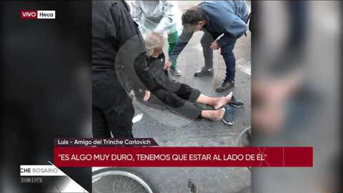 El Trinche Carlovich grave de salud por un robo