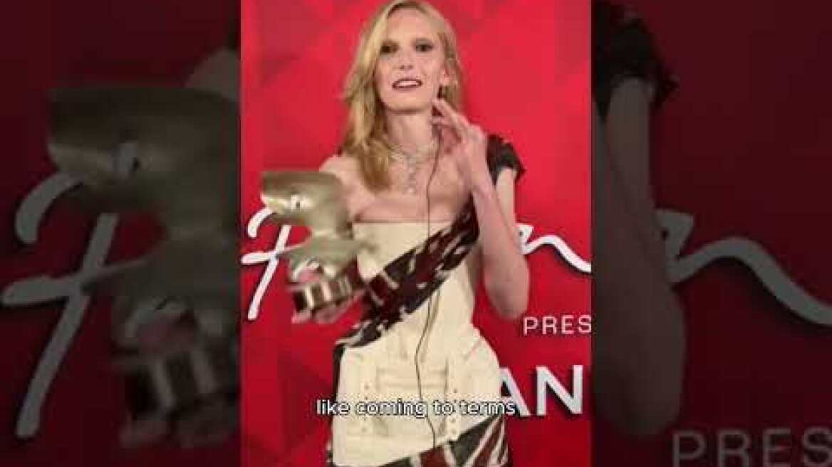 Alex Consani Wins Model of The Year at 2024 Fashion Awards