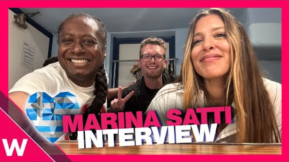 🇬🇷 Eurovision 2024 Greece Marina Satti INTERVIEW in London, UK