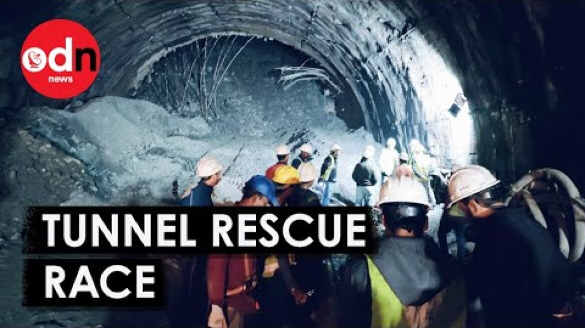 India Tunnel Collapse: 40 Workers Trapped as Huge Rescue Mission Underway