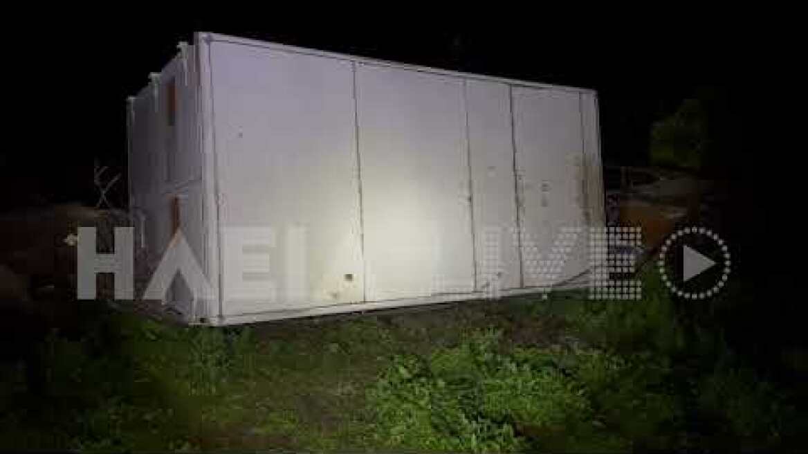 ilialive.gr - Το μπουρίνι αναποδογύρισε φορτηγό στον Πύργο