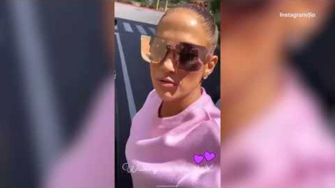 Video Jennifer Lopez shows off her sizzling body while exercising