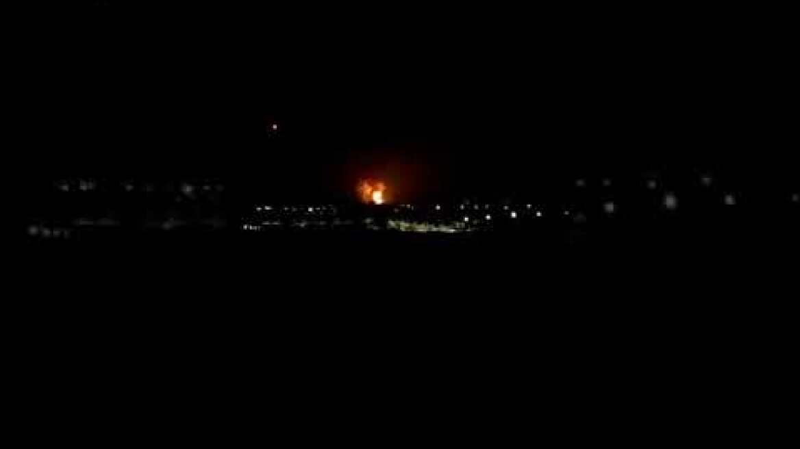 Η στιγμή της έκρηξης στην Κερύνεια