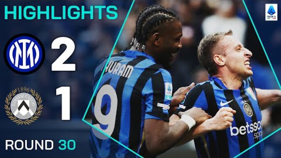 INTER-UDINESE 2-1 | HIGHLIGHTS | Frattesi goal edges Udiense at San Siro | Serie A 2024/25