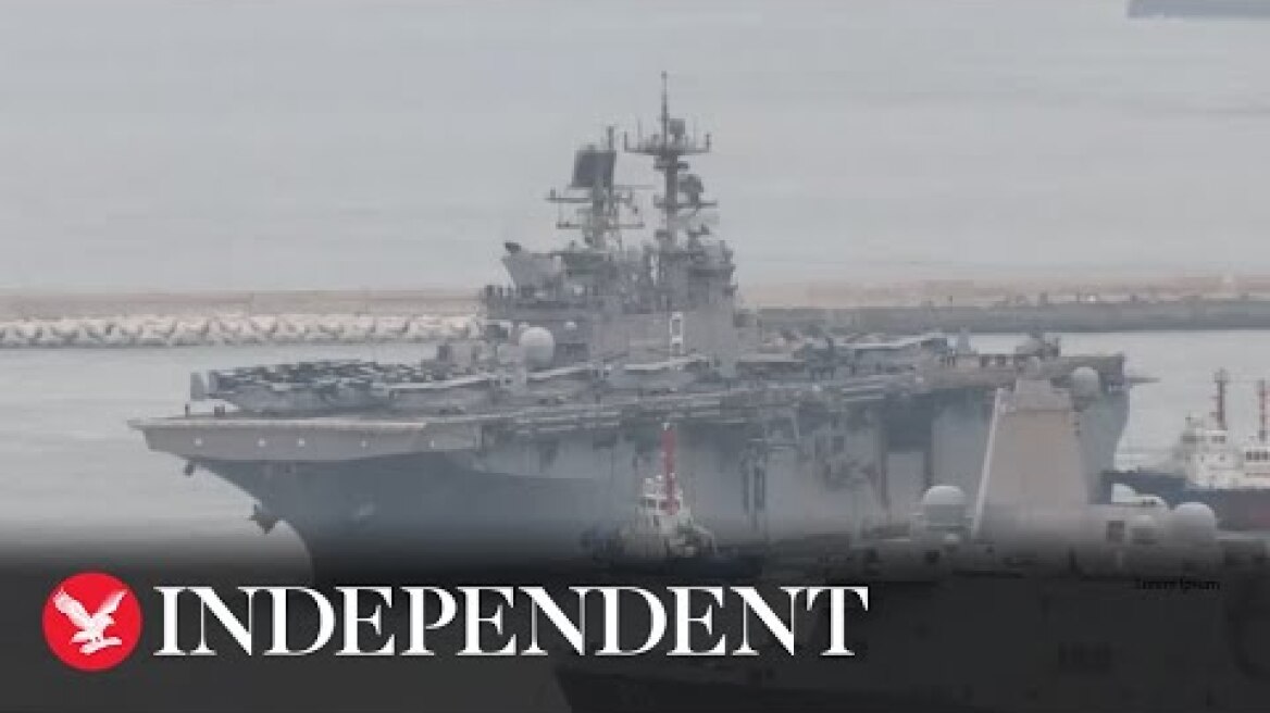 Live: Amphibious Assault Ship USS Makin Island arrives in South Korea