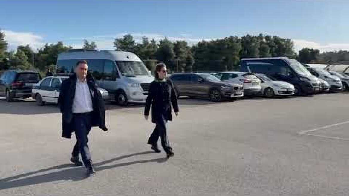 Ο Κωνσταντίνος Τσουκαλάς στο τελευταίο αντίο στον Γιώργο Παπαδάκη