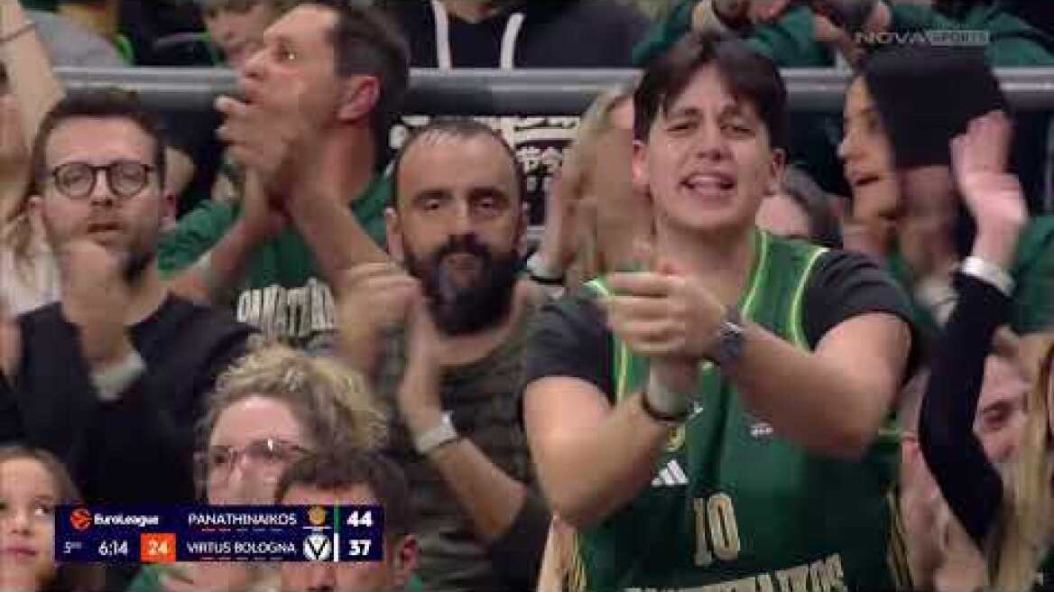 Παναθηναϊκός - Βίρτους Μπολόνια: 84-71 (MD 21, 08/01/2025)