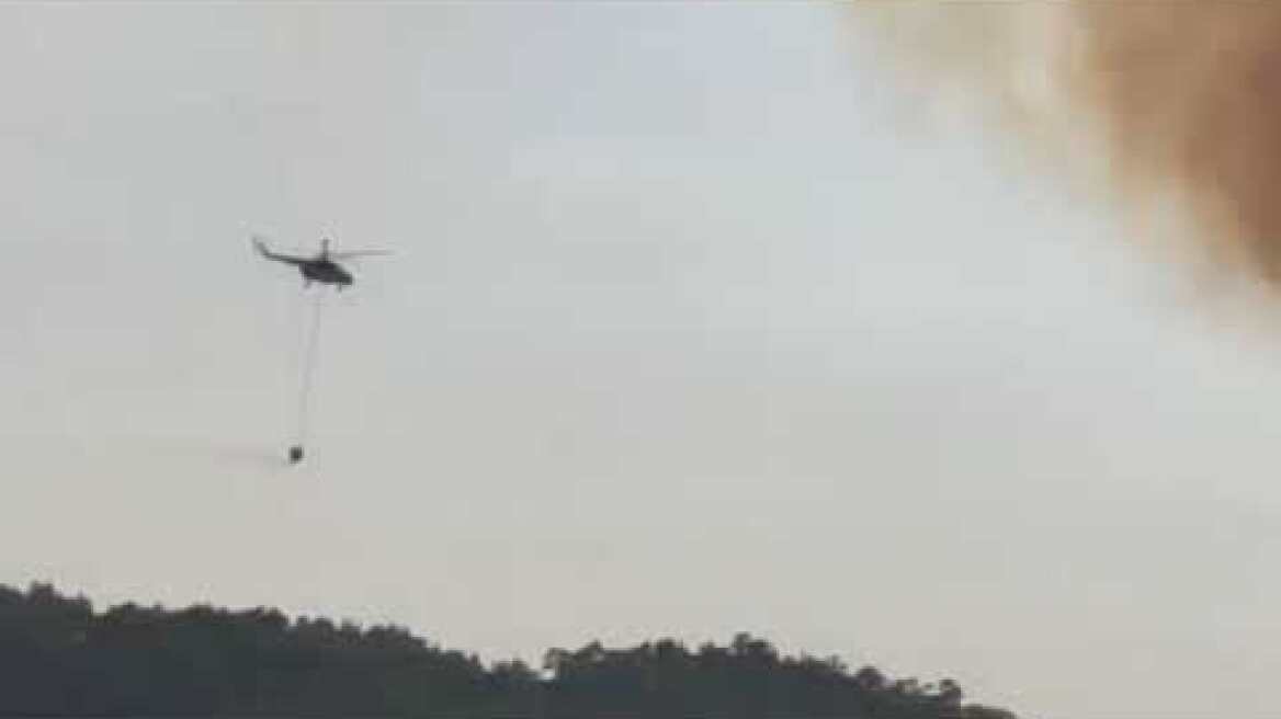 Αγώνας για να ελεγχθεί η φωτιά στο Σουφλί