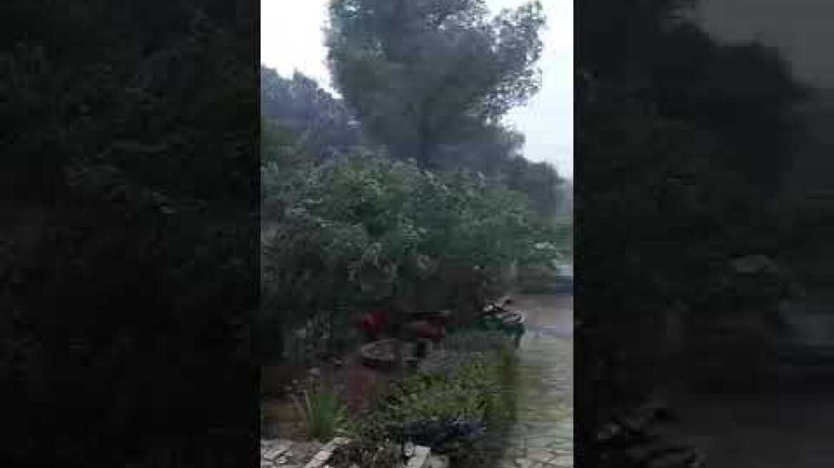 Ισχυρή καταιγίδα στην Ιθάκη (2)