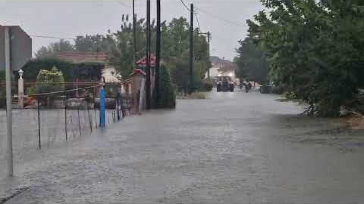 Έχει αποκλειστεί η περιοχή του Παλαμά Καρδίτσας