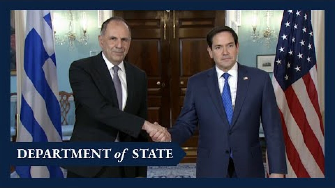 Secretary Rubio meets with Greek Foreign Minister Giorgos Gerapetritis