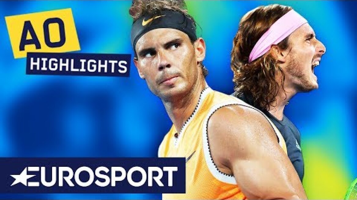 Rafael Nadal vs Stefanos Tsitsipas Extended Highlights | Australian Open 2019 Semi-Finals