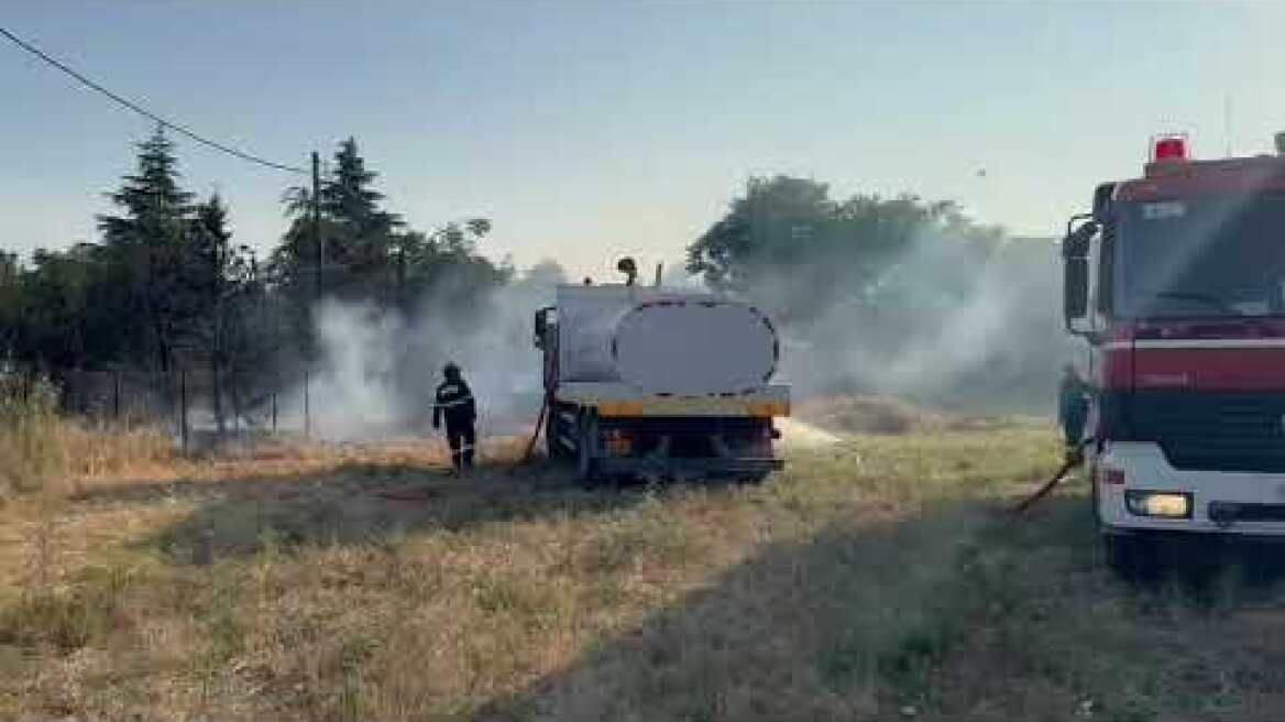Φωτιά στη Θεσσαλονίκη, στην περιοχή του Διαβαλκανικού