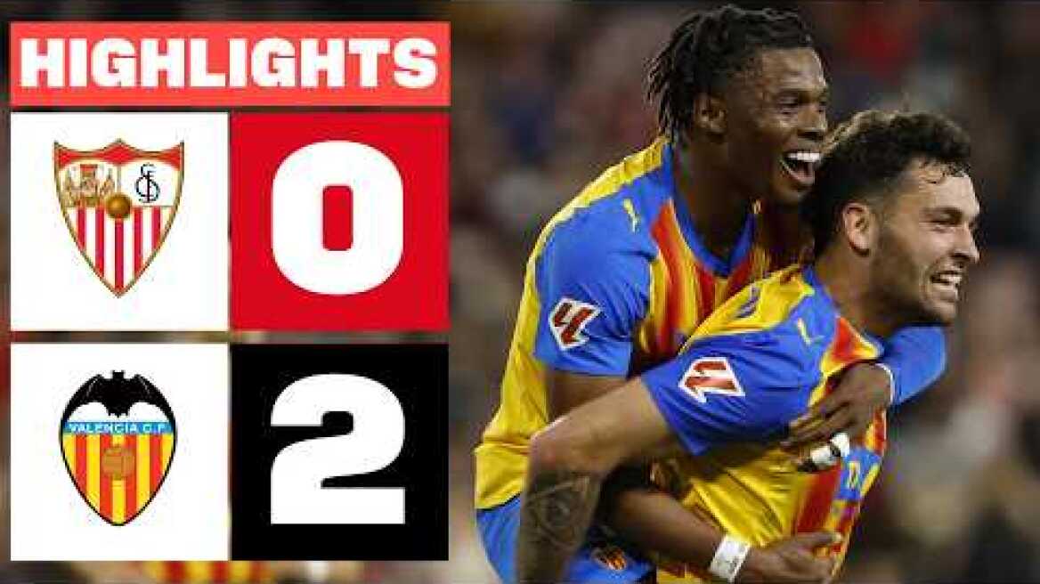 SEVILLA FC 0 -  2 VALENCIA CF | RESUMEN LALIGA EA SPORTS