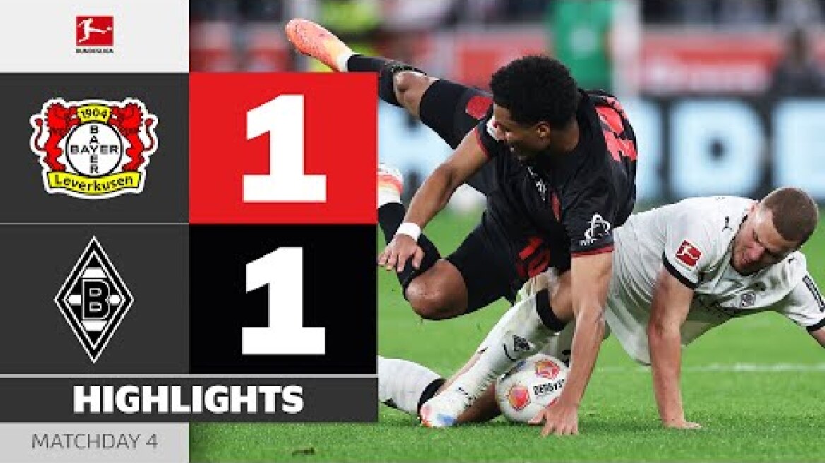 Last-Minute Shock For Leverkusen! | BAYER 04 LEVERKUSEN - BORUSSIA M'GLADBACH | MD 4 – Bundesliga