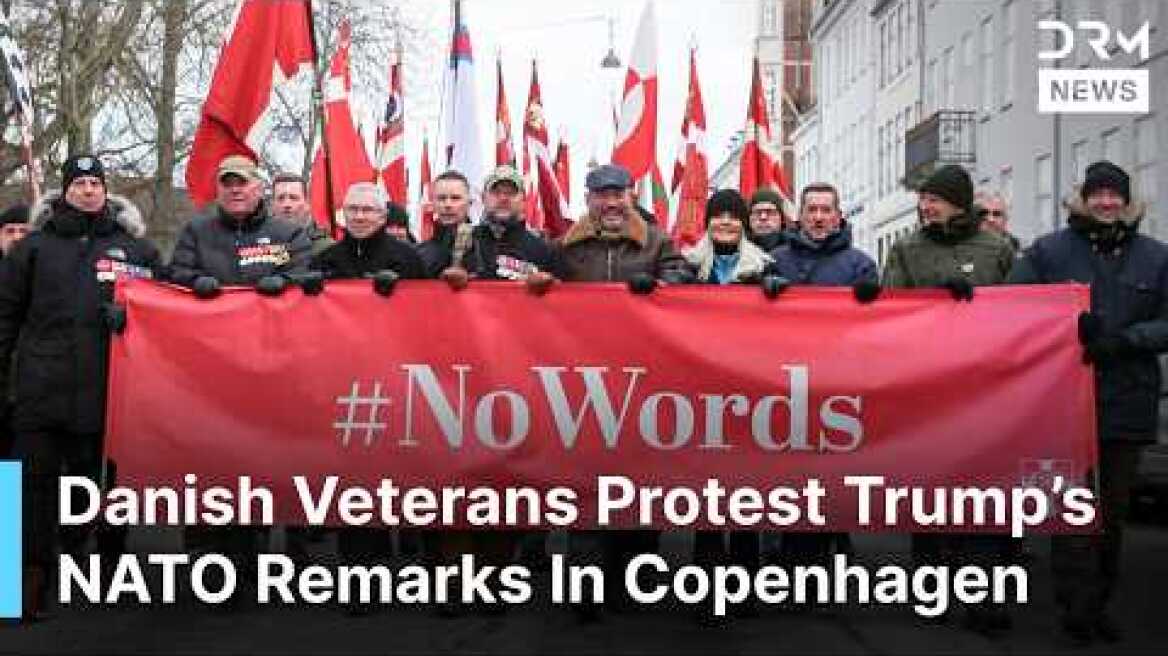 Danish Veterans Protest Trump’s NATO Remarks In Copenhagen | DRM News | AC1F