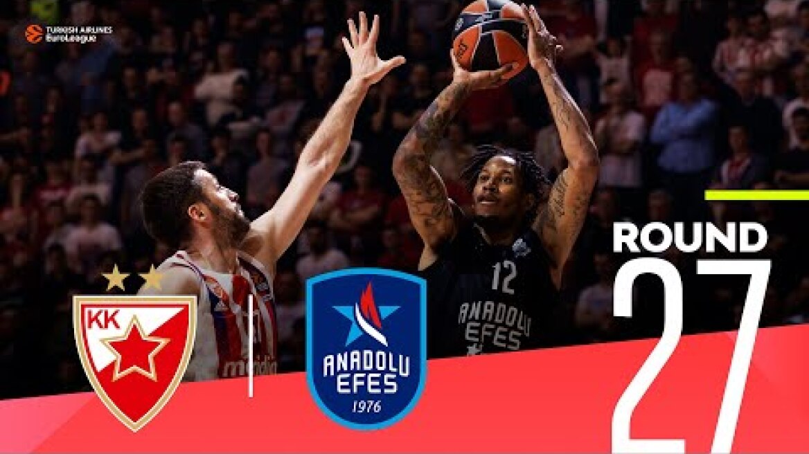 Campazzo pushes Zvezda to a big win over Efes! | Round 27, Highlights | Turkish Airlines EuroLeague