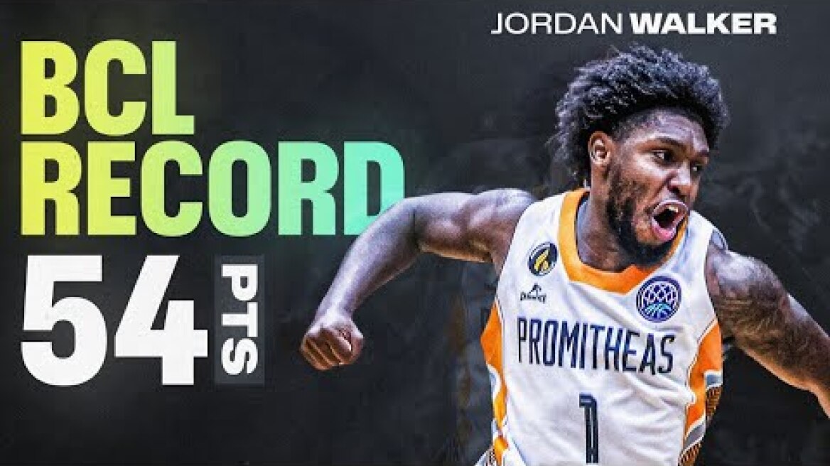 🔥 JORDAN WALKER GOES OFF for 54 POINTS! BCL RECORD SHATTERED! 💥 @BasketballCL
