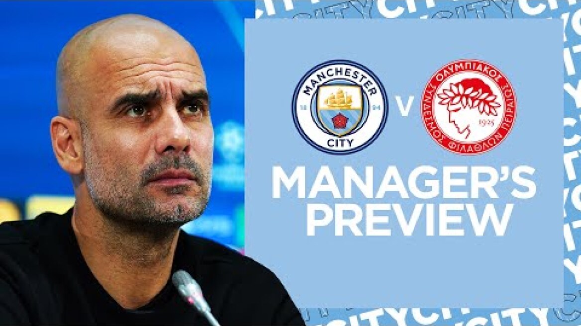 Pep & Ake Press Conference | City v Olympiacos F.C