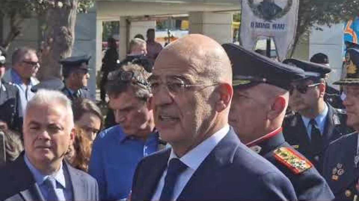 Δηλώσεις Δένδια από την παρέλαση της Θεσσαλονίκης