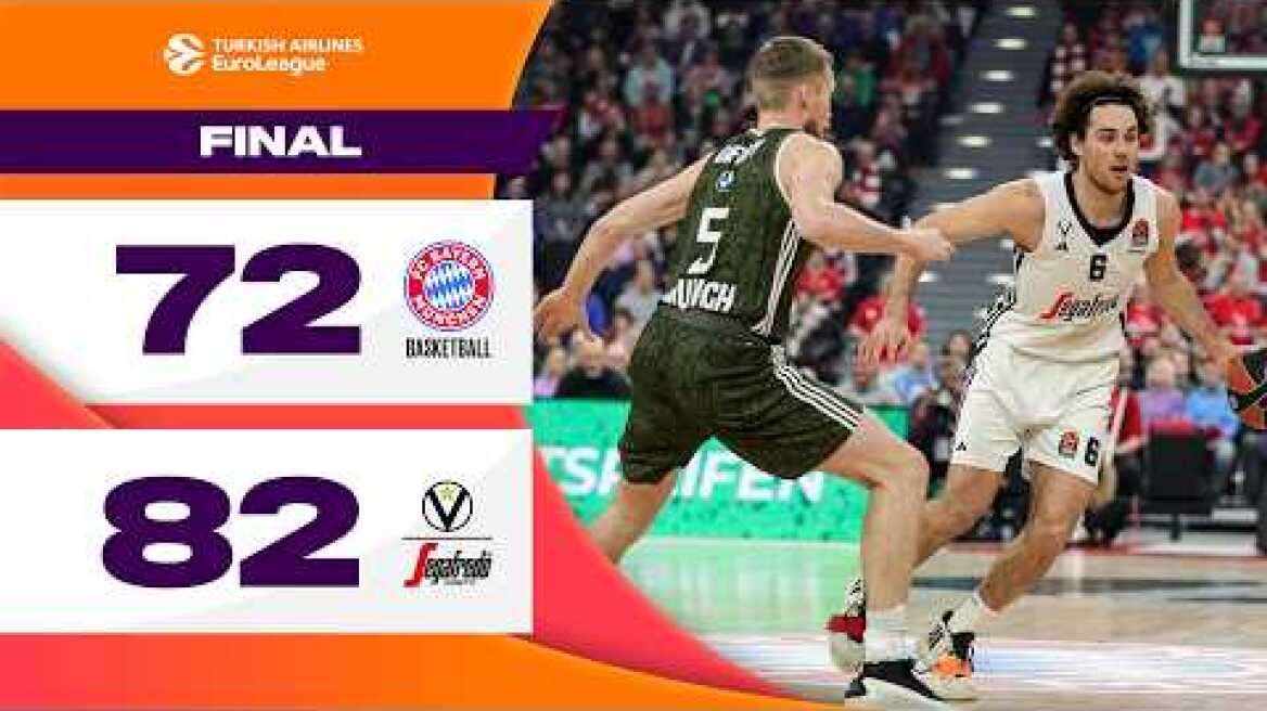 Bayern -Virtus  | RS Round 22 Highlights | 2024-25 Turkish Airlines EuroLeague