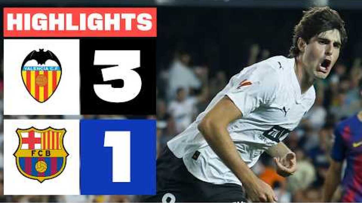VALENCIA CF 3 - 1 FC BARCELONA | RESUMEN LALIGA EA SPORTS