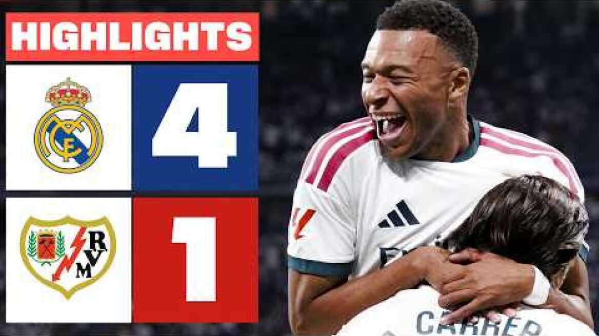 REAL MADRID 4 - 1 RAYO VALLECANO | RESUMEN LALIGA EA SPORTS
