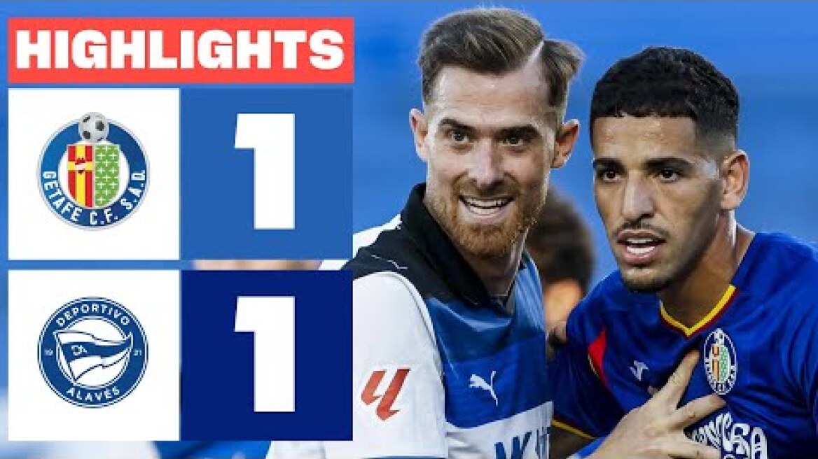 GETAFE CF 1 - 1 DEPORTIVO ALAVÉS | RESUMEN LALIGA EA SPORTS