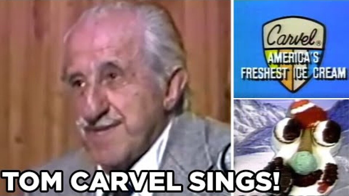 Watch ice cream king Tom Carvel sing in 1981 commercial session