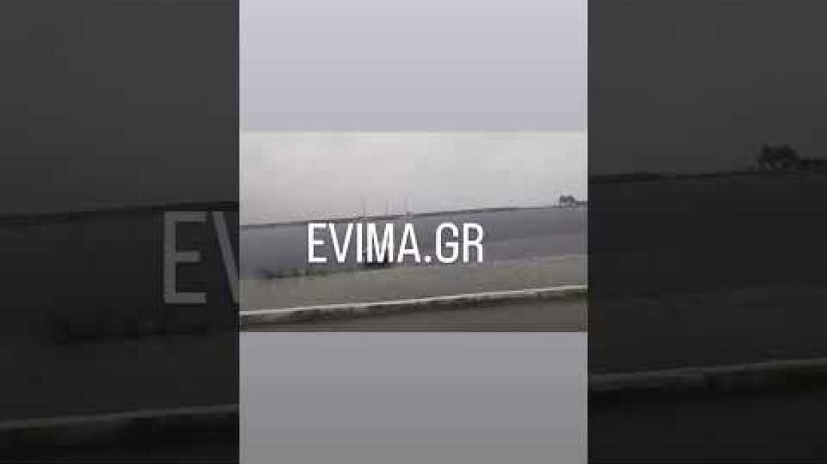 Ισχυρή καταιγίδα στην Εύβοια