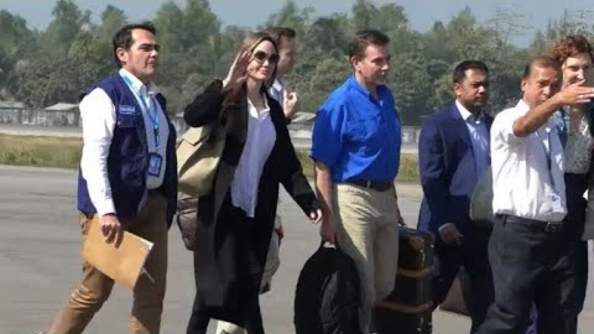 Angelina Jolie in Bangladesh to visit Rohingya refugee camp