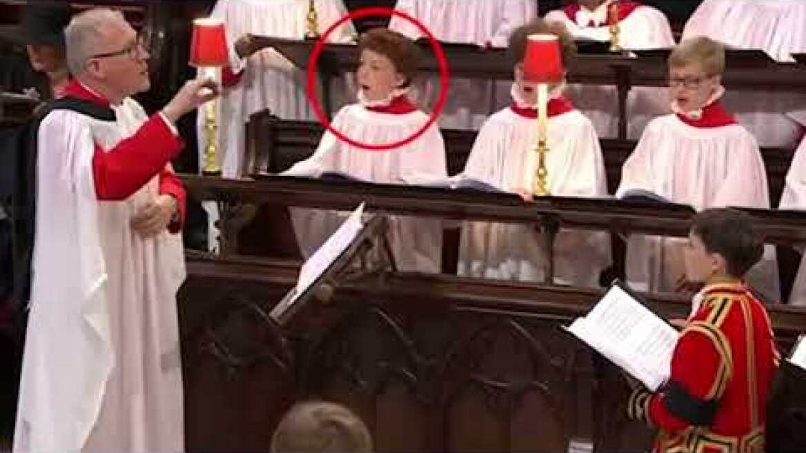 The auburn-haired cherub stealing the show: Social media users fall in love