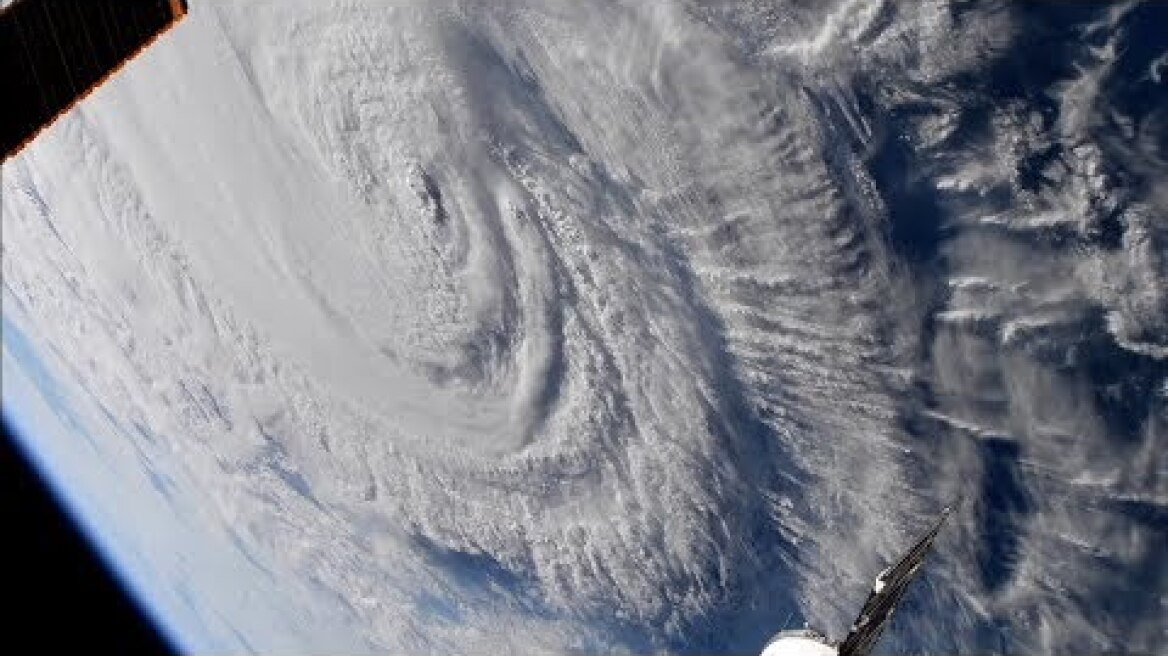 Hurricane Florence at Landfall seen from the International Space Station