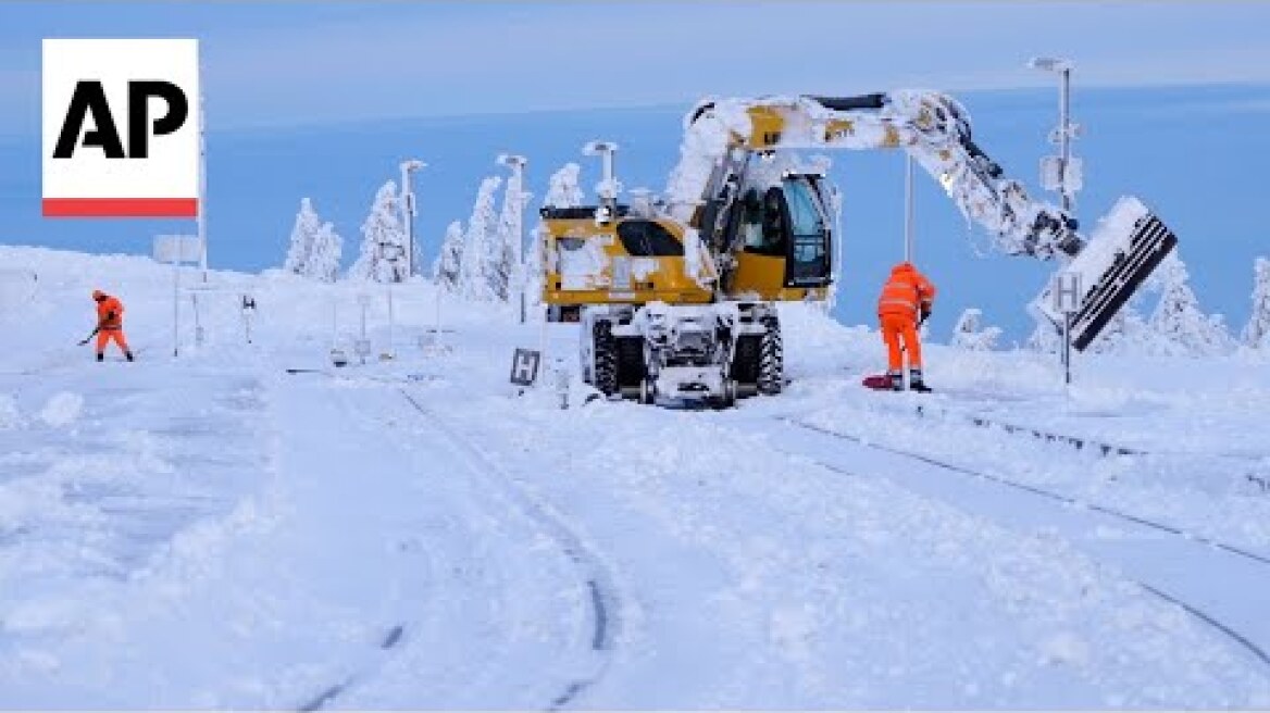 Heavy snow, freezing rain trigger flight cancellations in Germany