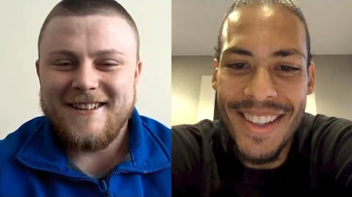 Virgil Van Dijk's SURPRISE video call for LFC fan
