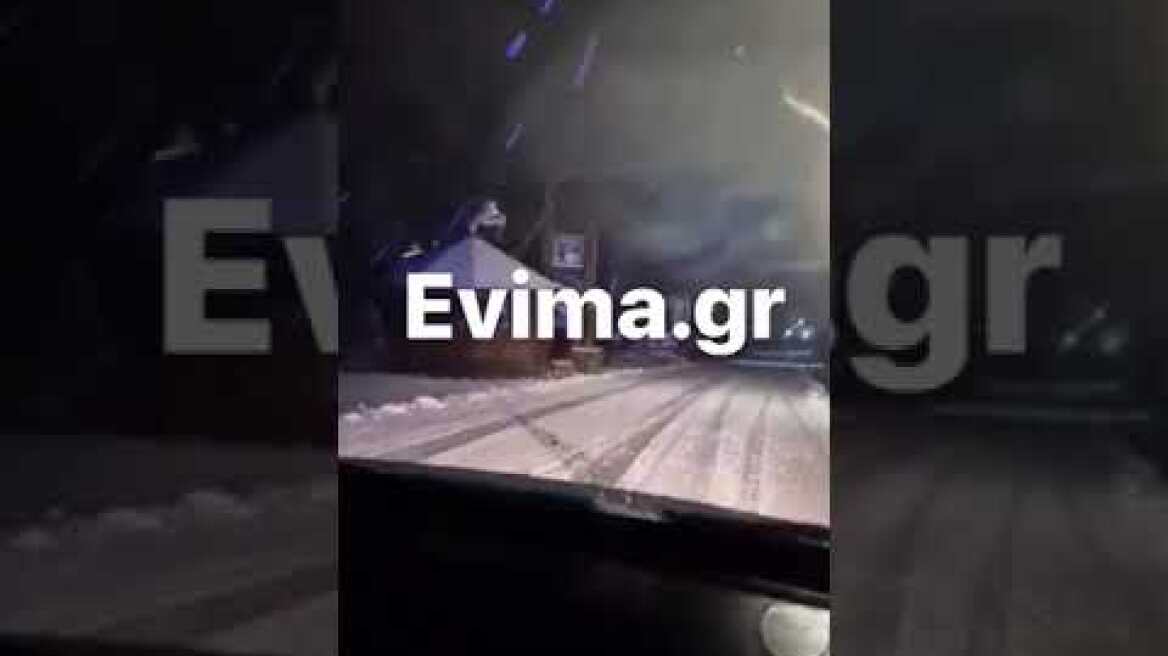 Πυκνή χιονόπτωση στη Σέτα