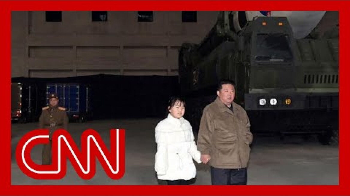 Kim Jong Un's daughter seen in first public appearance