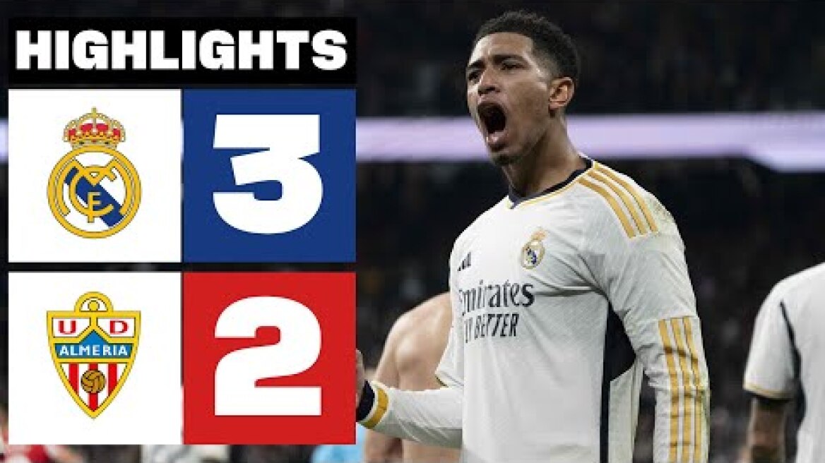 REAL MADRID 3 - 2 UD ALMERÍA | RESUMEN | LALIGA EA SPORTS