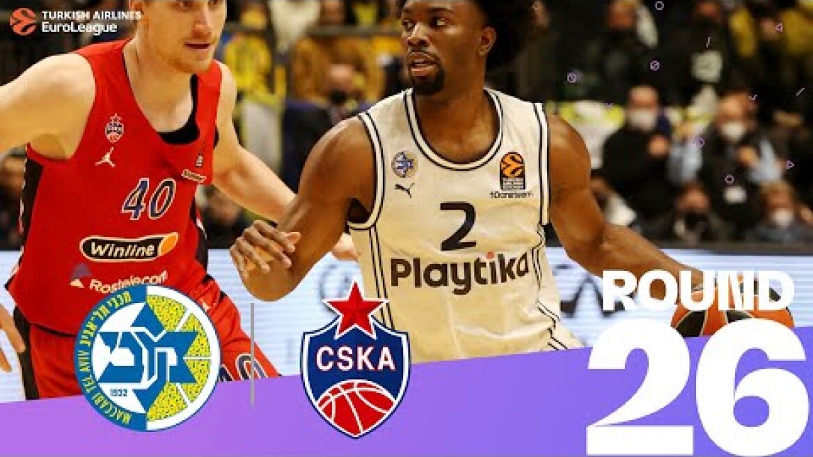 Maccabi blasts CSKA! | Round 26, Highlights | Turkish Airlines EuroLeague