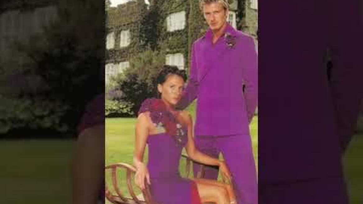 David Beckham and Victoria Beckham wedding#celebrity #fashionstyle#celebrities#fashion#davidbeckham