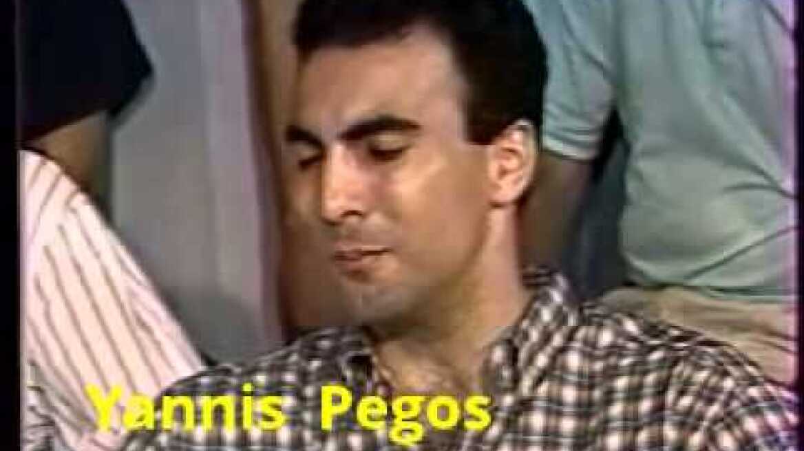 Η εθνικη  στο στουντιο της ΕΡΤ - Ευρωμπασκετ 14/6/1987